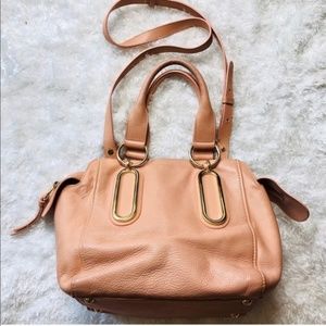 See By Chloe Peach Paige Satchel Crossbody Purse